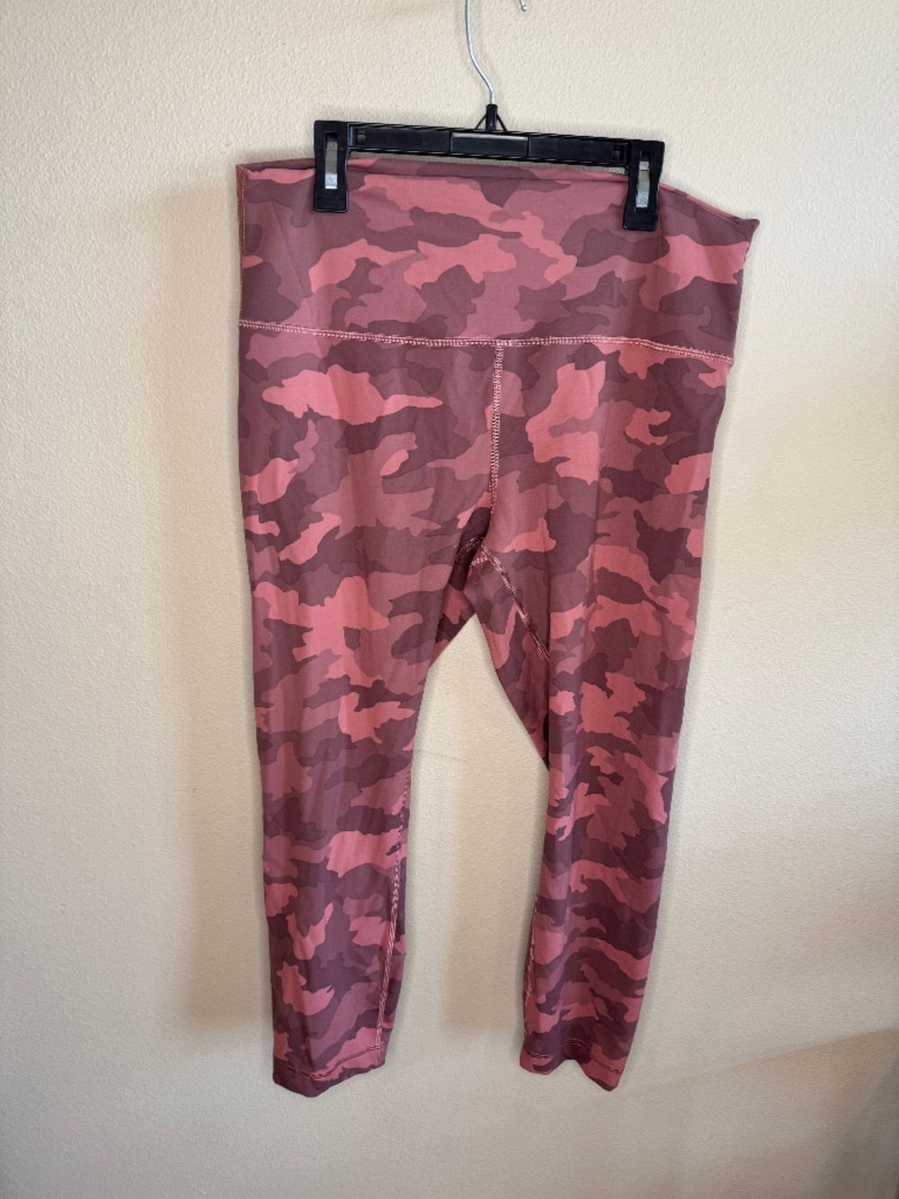 Lululemon Wunder Train High Rise Crop 23” Pink Camo 14